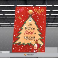 Banner Suspenso Gigante para Campanha de Natal